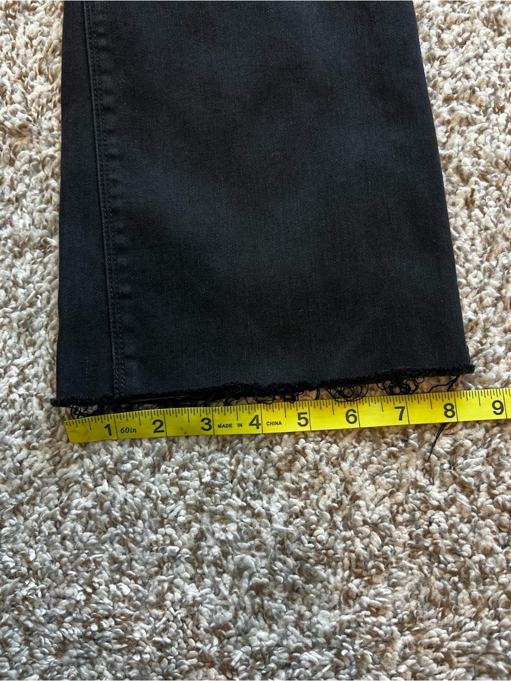 SPANX 20231 R Black Cropped Denim Flare Sz S - Picture 16 of 16